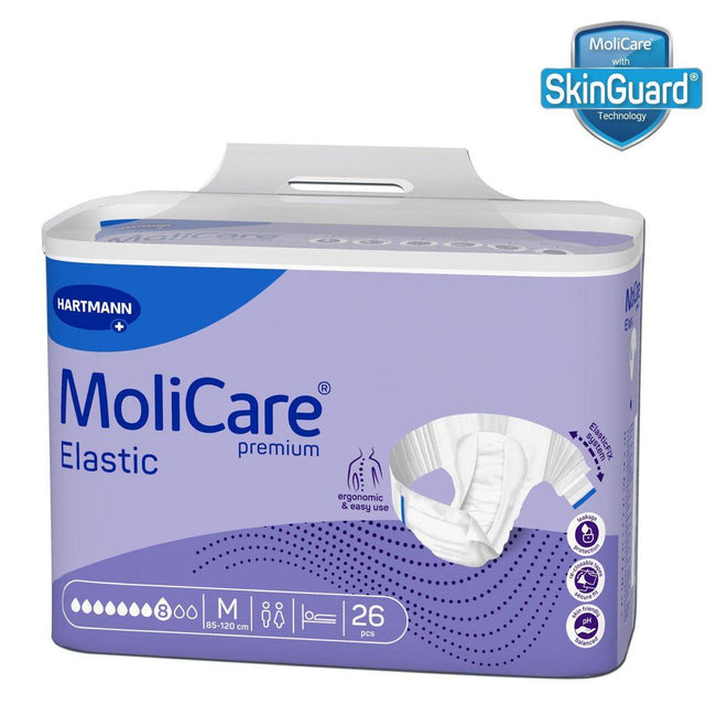Molicare Premium Elastic 8 Drops Adult Diaper Medium 26 Pieces