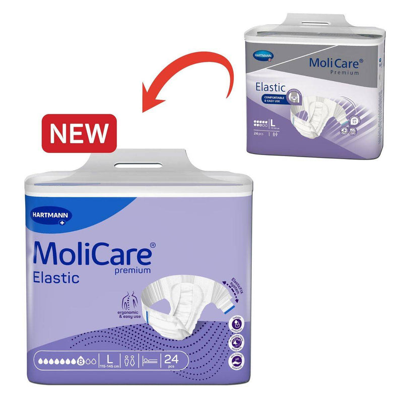 Molicare Premium Elastic 8 Drops Adult Diaper Medium 26 Pieces
