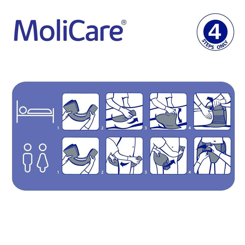 Molicare Premium Elastic 8 Drops Adult Diaper Medium 26 Pieces