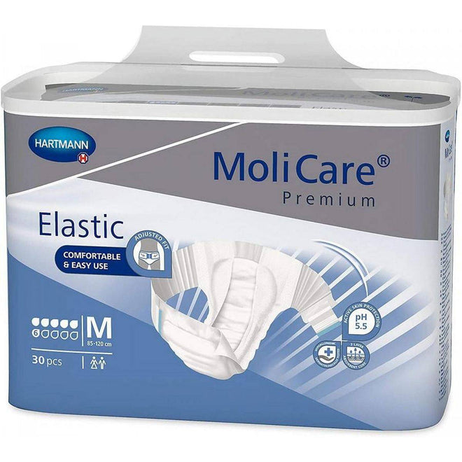 Molicare Premium Elastic 6 Drops Adult Diaper Medium 30 Pieces