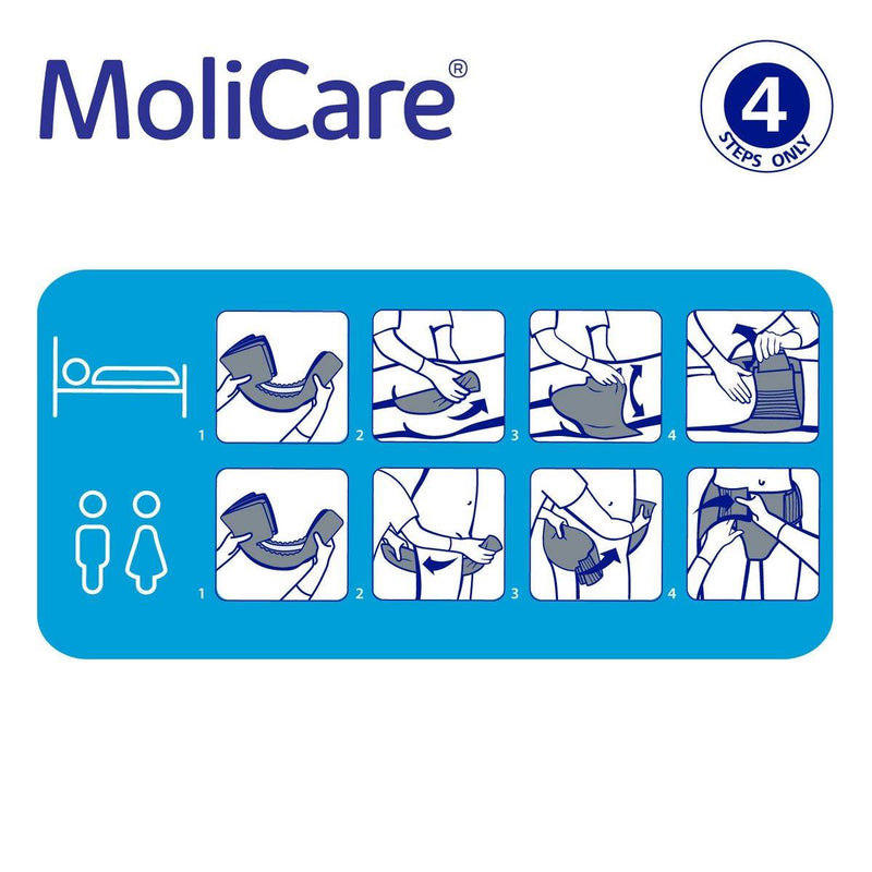 Molicare Premium Elastic 6 Drops Adult Diaper Large 30 Pieces