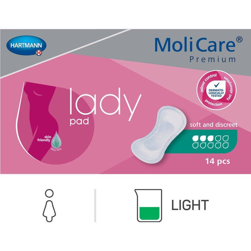 Molicare Premium Lady Pads 3 Drops 1 Size 14 Pieces