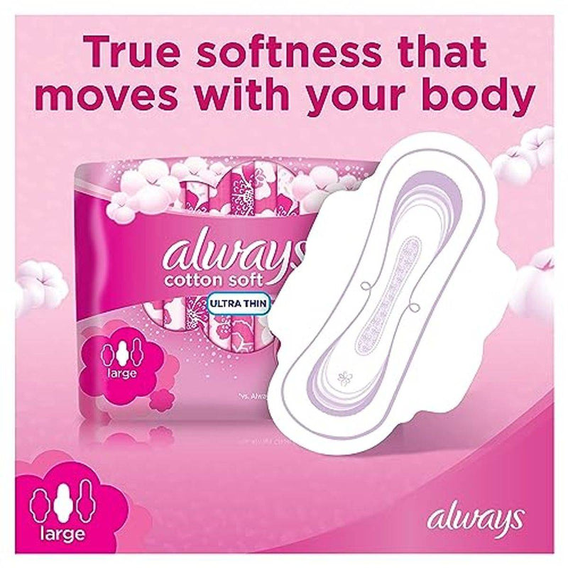 Always Cotton Ultra Thin Large 16 Count