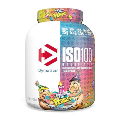 Dymatize ISO 100 Hydrolyzed 100% Whey Protein Powder Birthday Cake 2.27kg