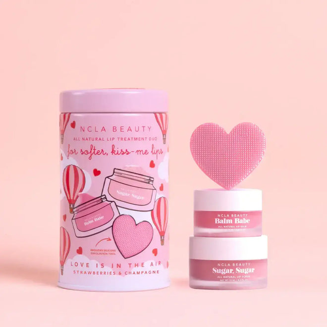 NCLA Beauty Lip Care Duo + Lip Scrubber Set Love Is In The Air
