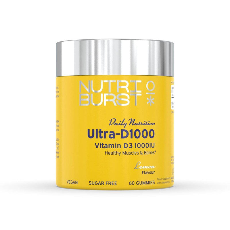 Nutriburst Ultra D3 1000IU Lemon 60 Gummies