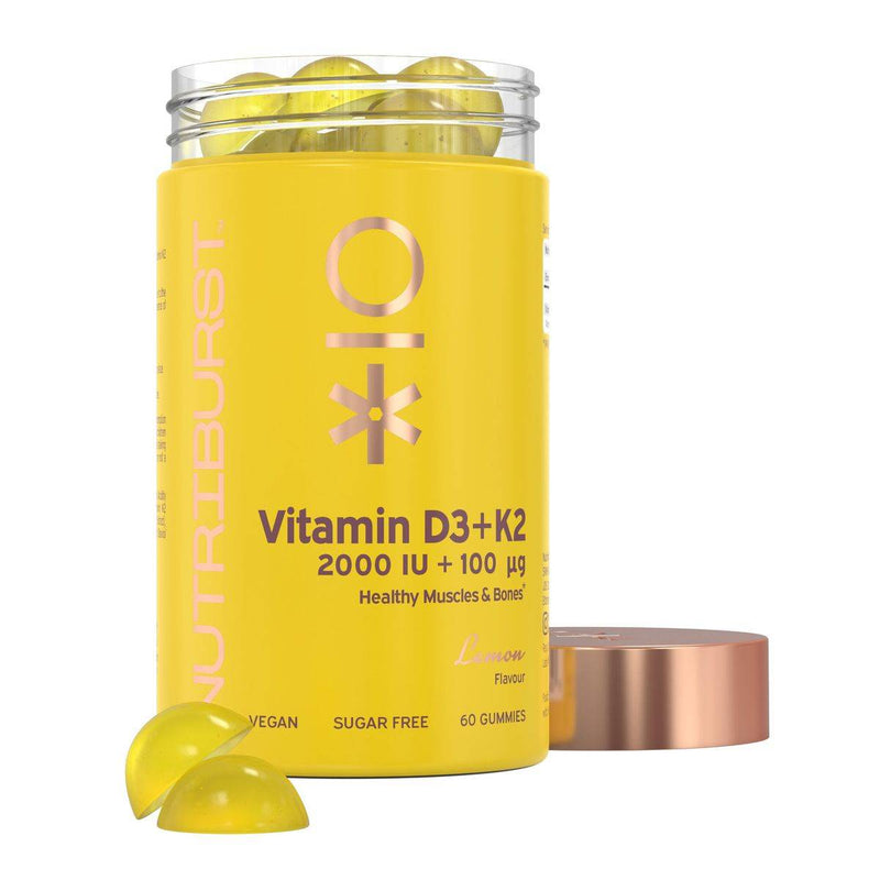 Nutriburst Vitamin D3 & K2 Lemon 60 Gummies