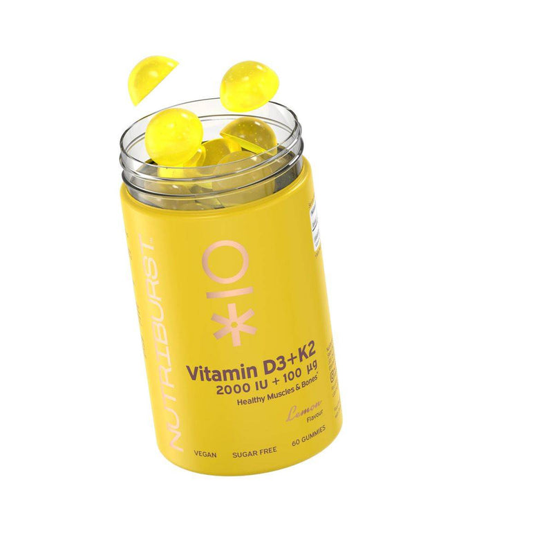 Nutriburst Vitamin D3 & K2 Lemon 60 Gummies