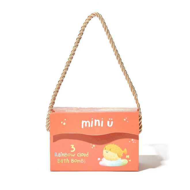 Mini U Rainbow Cloud Bath Bombs 130g 3 Pack