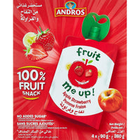 Andros Fruit Me Up Apple Strawberry 90g x 4 Multipack