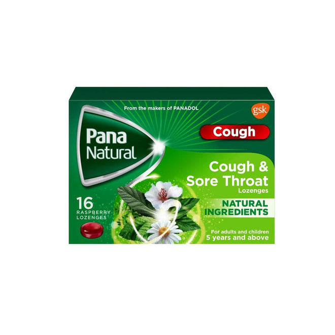 Pana Natural Cough & Sore Throat 16 Lozenges