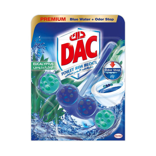 Dac Toilet Rim Block Eucalyptus 50g x 3 Value Pack