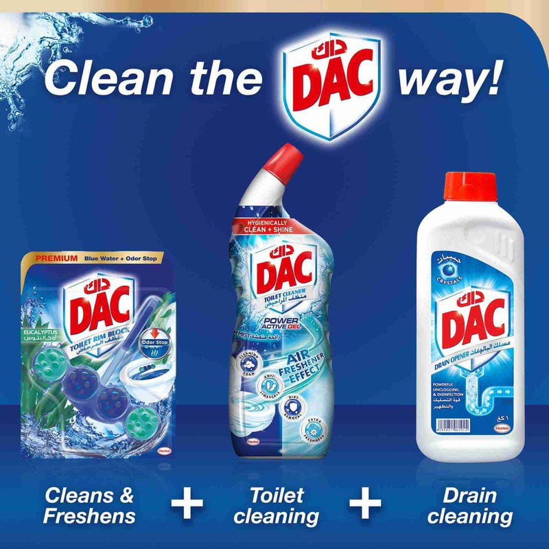 Dac Toilet Rim Block Eucalyptus 50g x 3 Value Pack