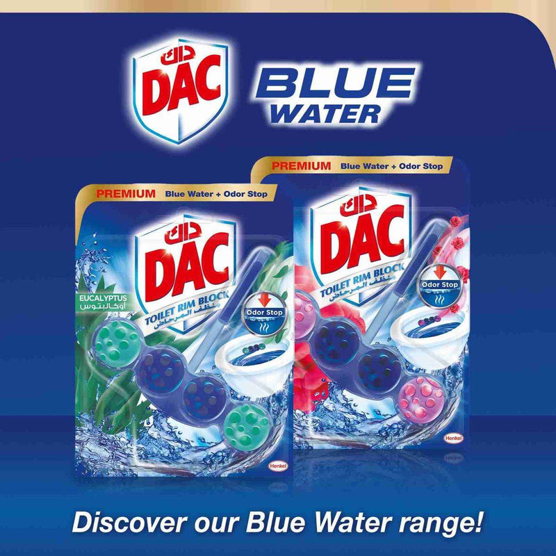 Dac Toilet Rim Block Eucalyptus 50g x 3 Value Pack