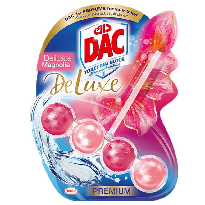 Dac Toilet Rim Block Deluxe Magnolia 50g x 3 Value Pack