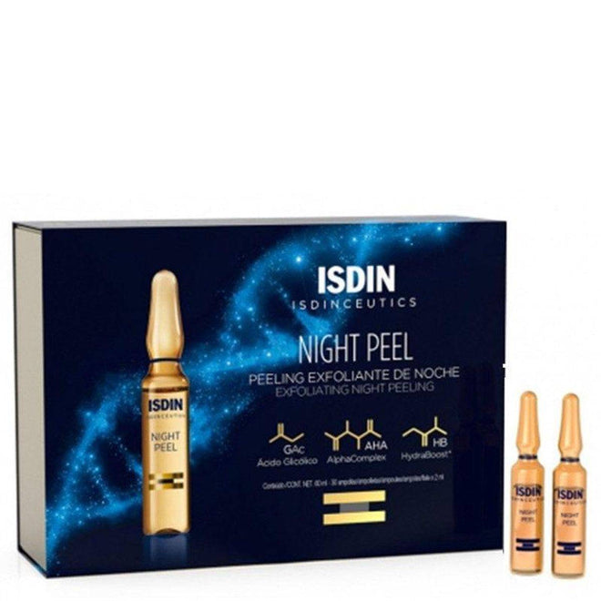 Isdin Isdinceutics Night Peel Exfoliating Serum 2ml Ampoules 10 Units