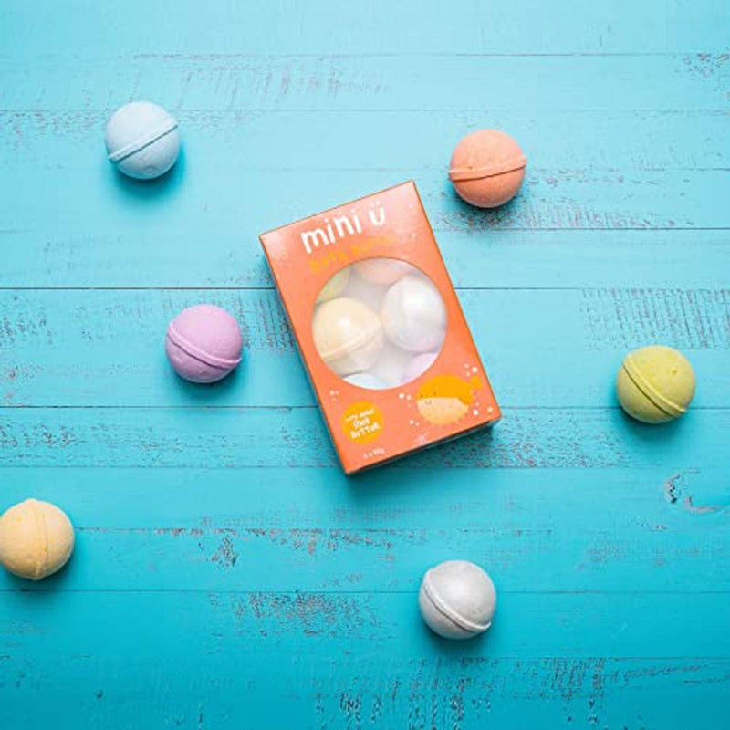 Mini U Bath Bombs with Shea Butter 50g 6 Pack