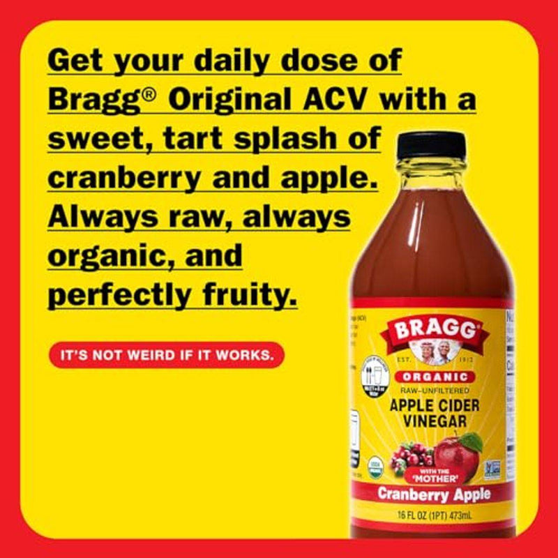 Braggs Organic Apple Cider Vinegar Cranberry Apple 473ml