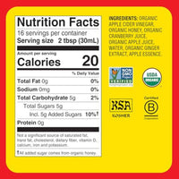 Braggs Organic Apple Cider Vinegar Cranberry Apple 473ml