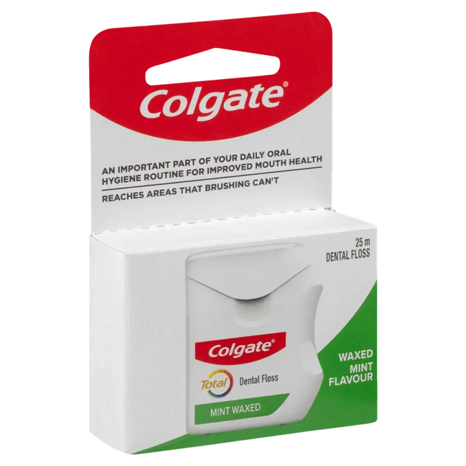 Colgate Total Mint Waxed Dental Floss 25m