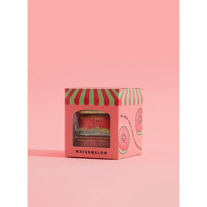 NCLA Beauty Bath Treats Bath Bomb 65g x 3 Set Watermelon