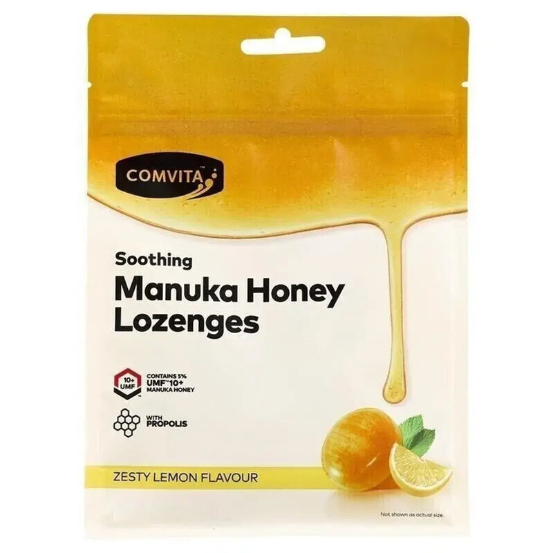 Comvita Manuka Honey Lozenges Lemon & Honey 12 Count