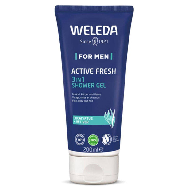 Weleda Men 3 In 1 Shower Gel Active Fresh 200ml