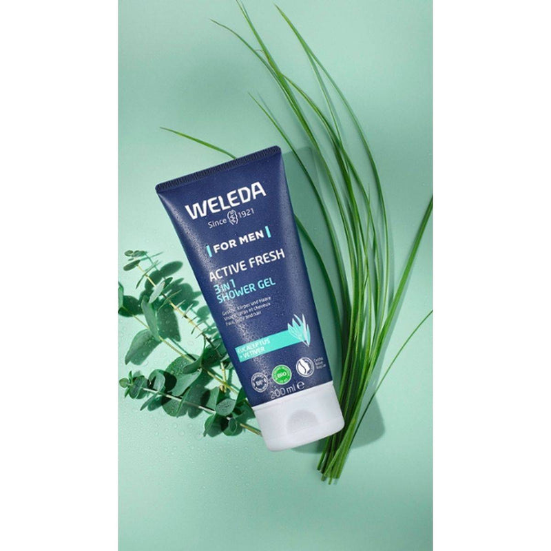 Weleda Men 3 In 1 Shower Gel Active Fresh 200ml