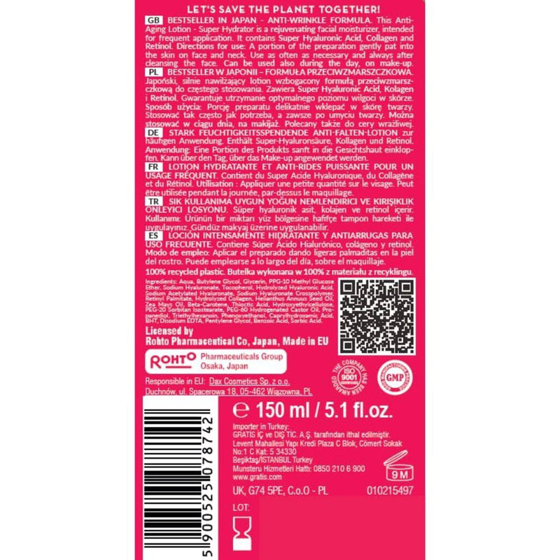 Hada Labo Tokyo Anti Aging Super Hydrator Lotion 150ml