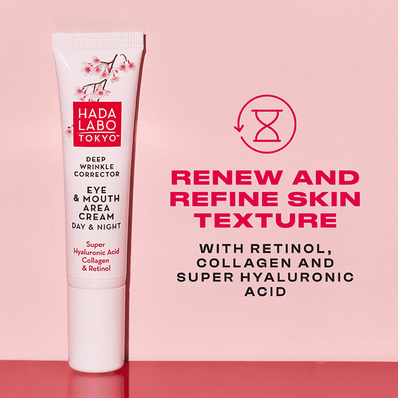 Hada Labo Tokyo Deep Wrinkle Corrector Eye & Mouth Area Cream 15ml
