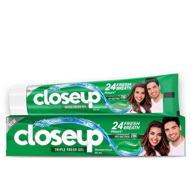 Close Up Toothpaste Triple Fresh Gel Menthol Fresh 50ml