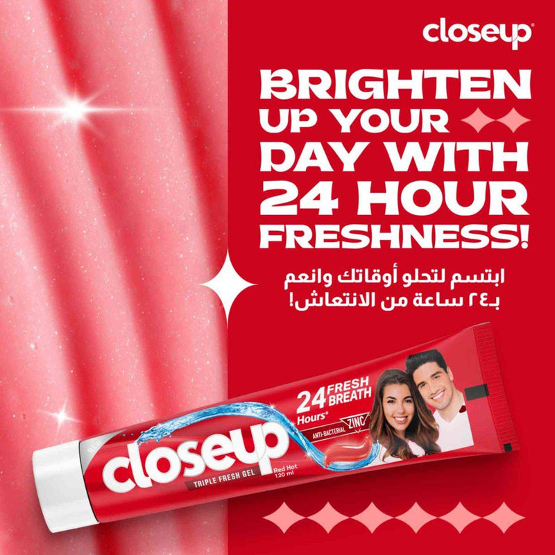 Close Up Toothpaste Triple Fresh Gel Red Hot 50ml