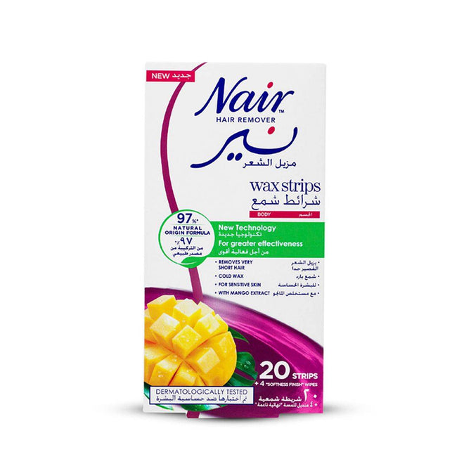 Nair Body Wax Strips Mango 20 Pack