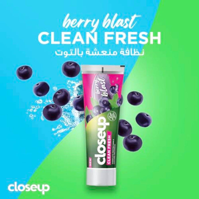 Close Up Toothpaste Clean Fresh Berry Blast 75ml