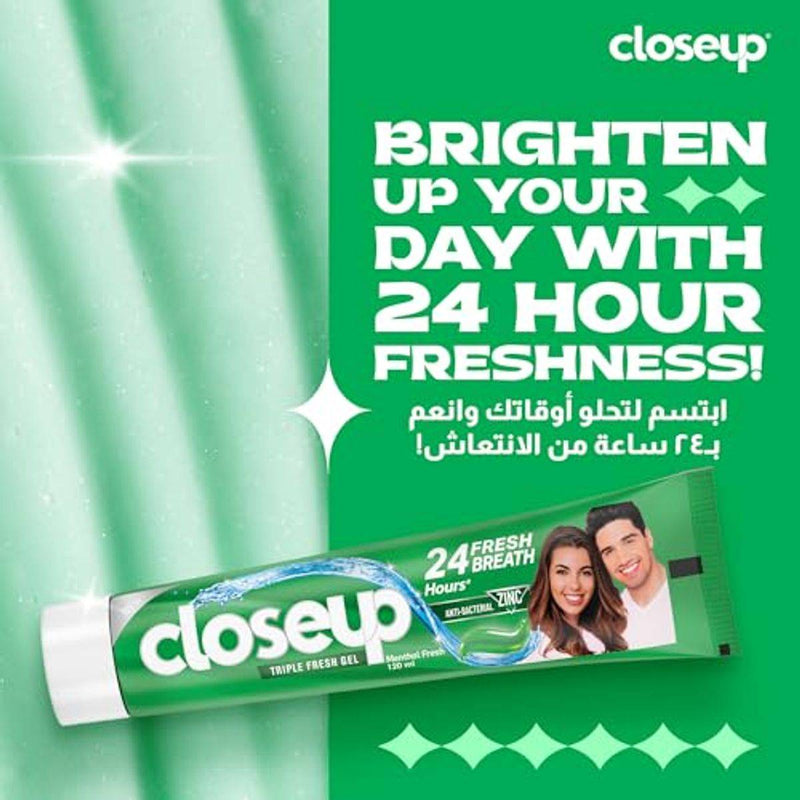 Close Up Toothpaste Triple Fresh Gel Menthol Fresh 50ml