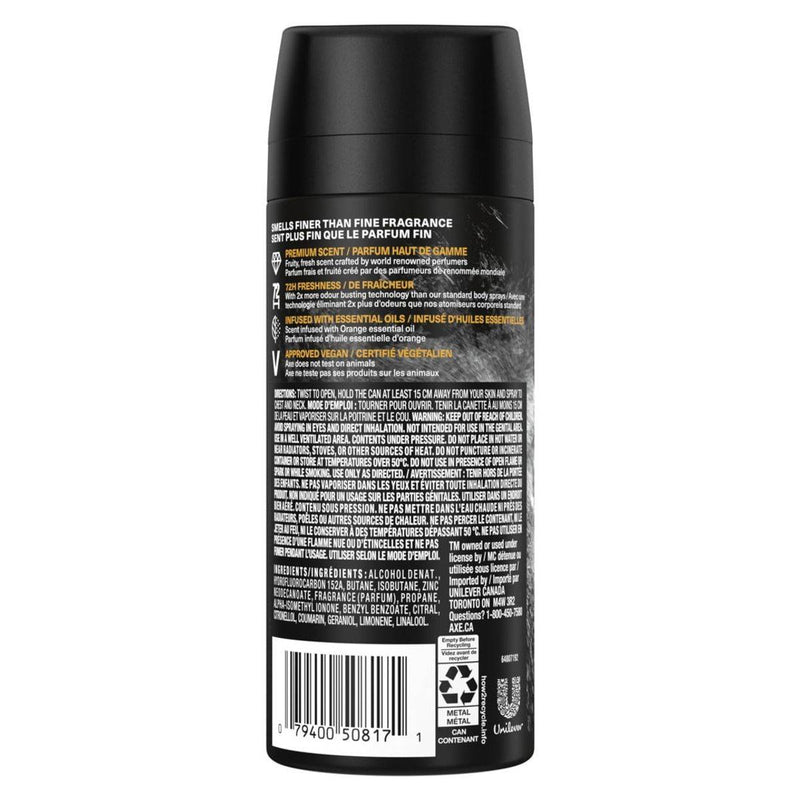 Axe Deodorant Spray Black Vanilla 150ml