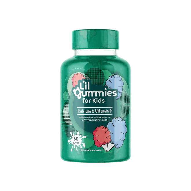 Lil Gummies For Kids Calcium + Vitamin D 60 Gummies