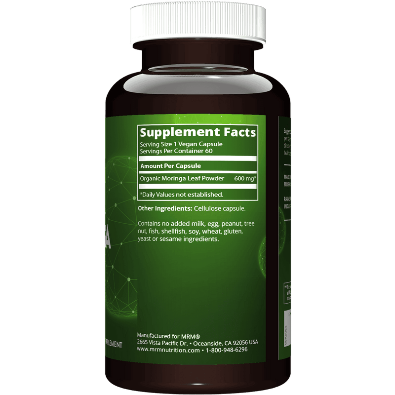 MRM Nutrition Moringa Leaf Superfood 60 Vegan Capsules