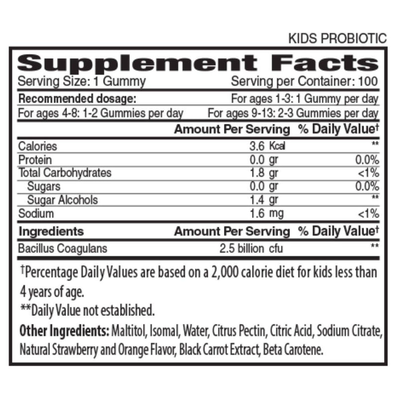 The Gummies Co Kids Probiotic 100 Gummies
