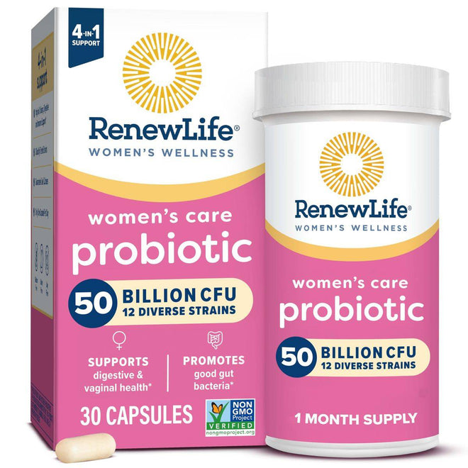 Renew Life Womens Care Probiotic 50 Billion CFU 30 Capsules