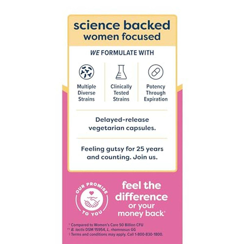 Renew Life Ultimate Flora Womens Care Probiotic 30 Vegetarian Capsules