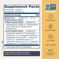 Renew Life Womens Care Probiotic 50 Billion CFU 30 Capsules