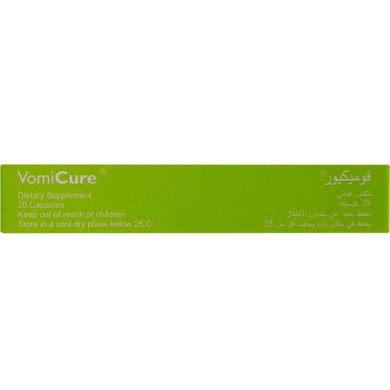 Vomicure with Ginger Root Extract 20 Capsules