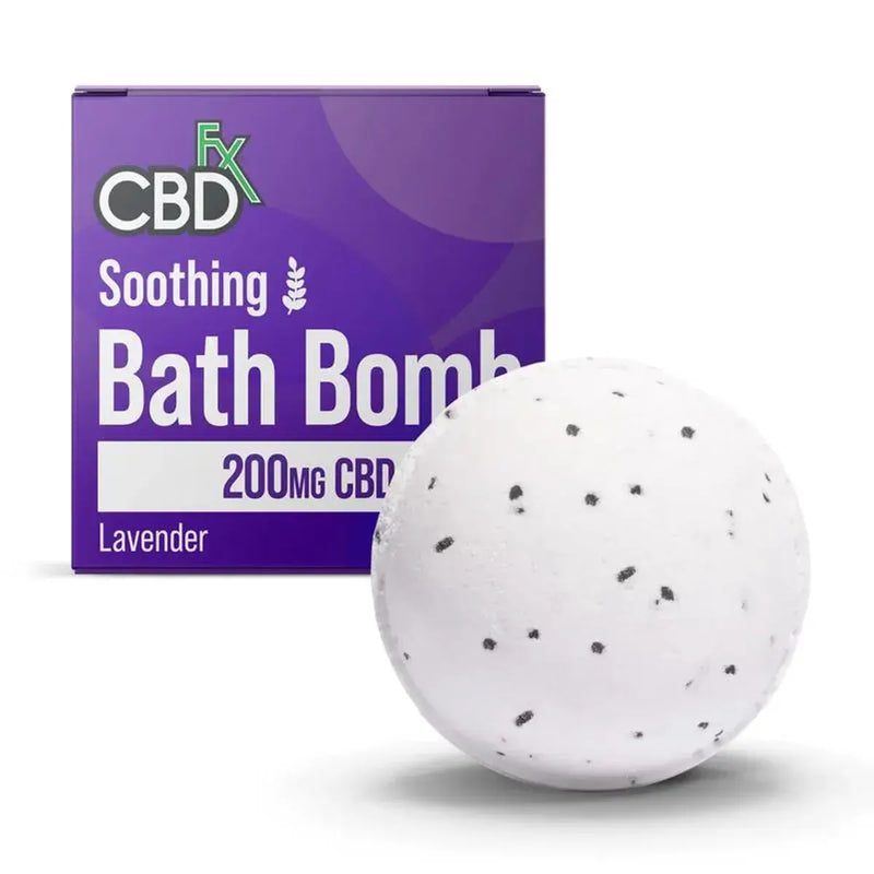 CBDfx Bath Bomb Soothing Lavender 200mg 142g