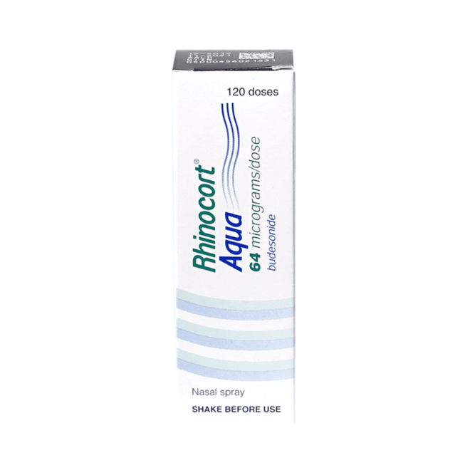 Rhinocort Aqua 64mcg/Dose Nasal Spray 120 Doses