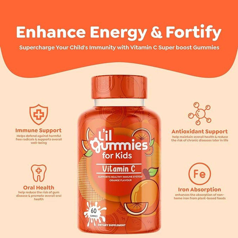 Lil Gummies For Kids Vitamin C 60 Gummies