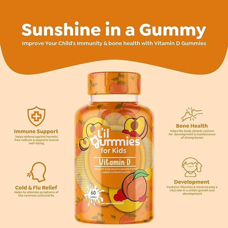Lil Gummies For Kids Vitamin D 60 Gummies