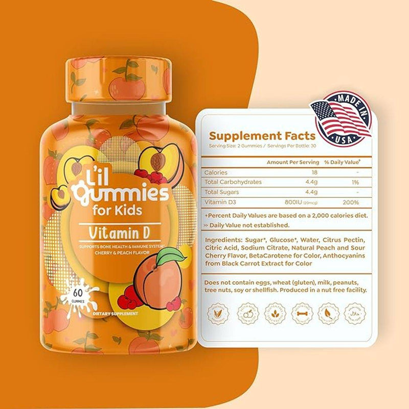 Lil Gummies For Kids Vitamin D 60 Gummies