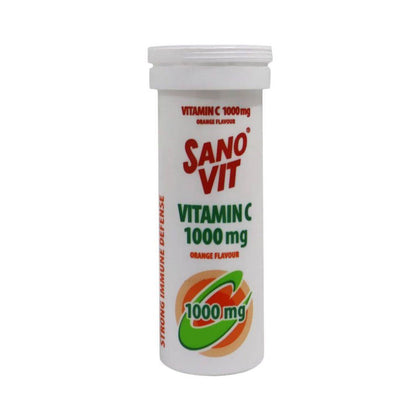 Sanovit Vitamin C 1000mg Orange 10 Effervescent Tablets