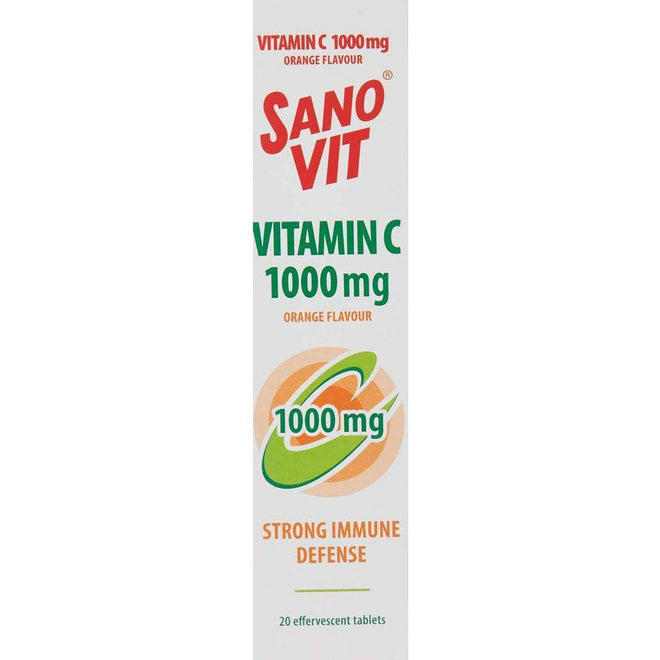 Sanovit Vitamin C 1000mg Orange 20 Effervescent Tablets